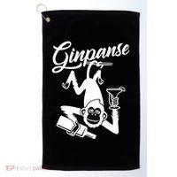Ginpanse Chimpanzee Chimp Monkey Gin Drink Party Fun Comedy Golf Towel thumb 0