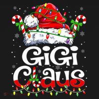 Gigi Claus Christmas Santa Matching Family Xmas Pajamas T-Shirt thumb 7