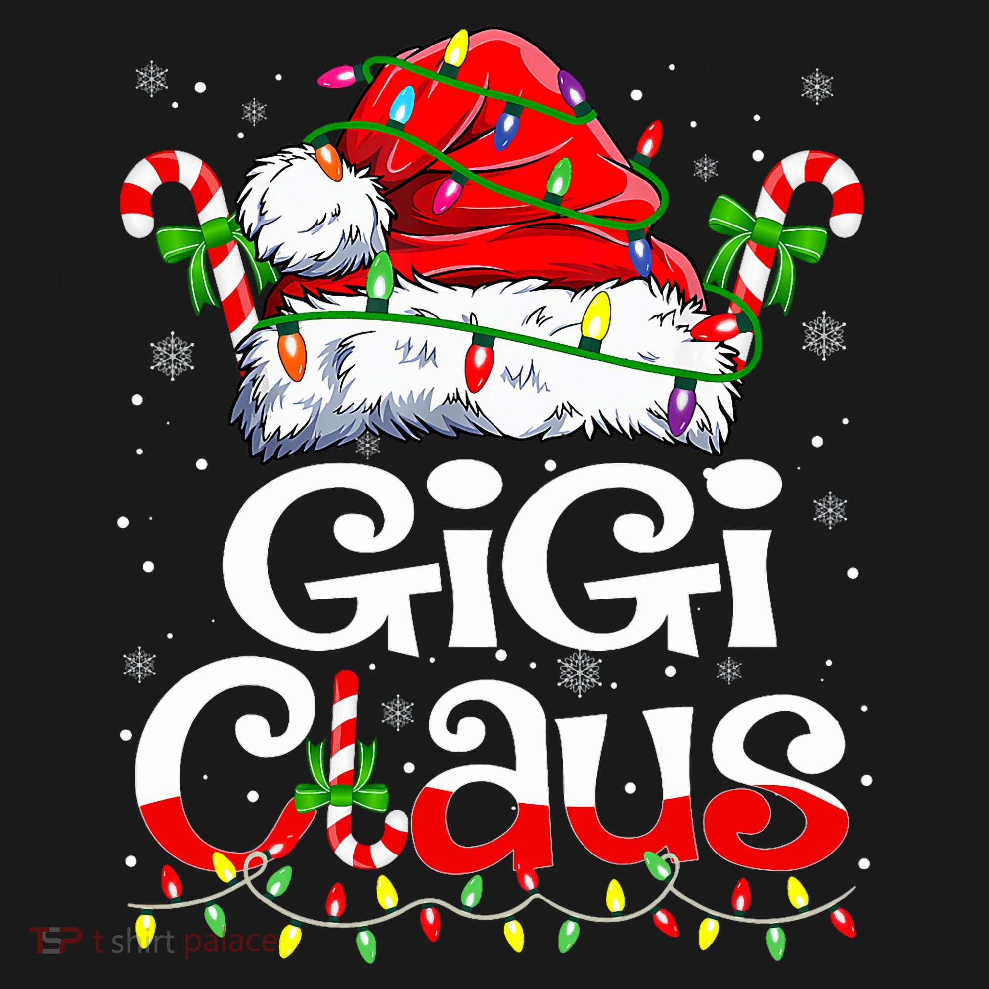 Gigi Claus Christmas Santa Matching Family Xmas Pajamas T-Shirt