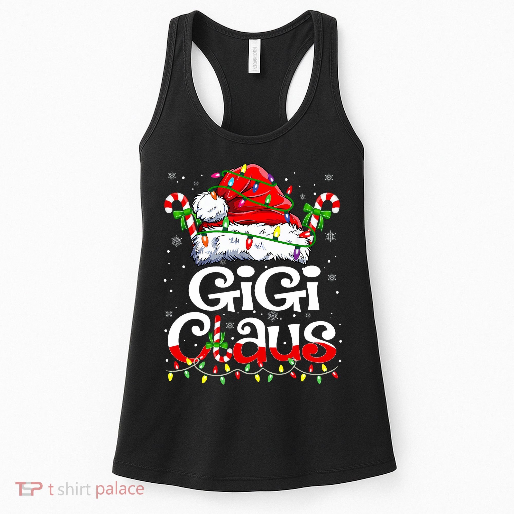 Gigi Claus Christmas Santa Matching Family Xmas Pajamas Women's Tank Top