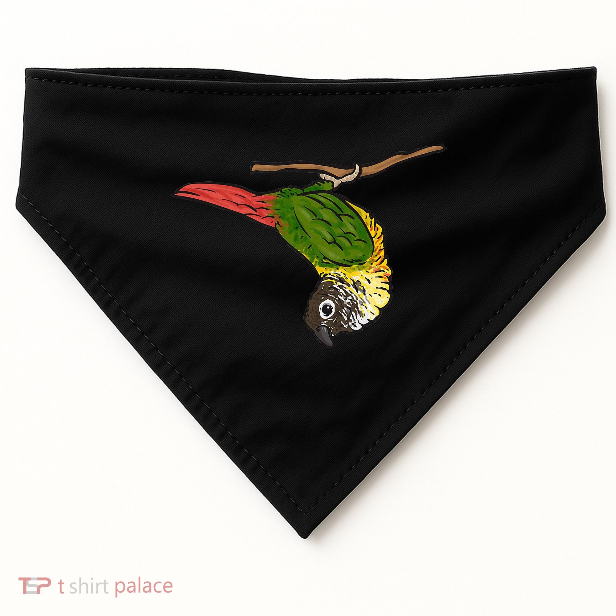 Green Cheek Conure Parrot Bird Conure USA-Made Doggie Bandana
