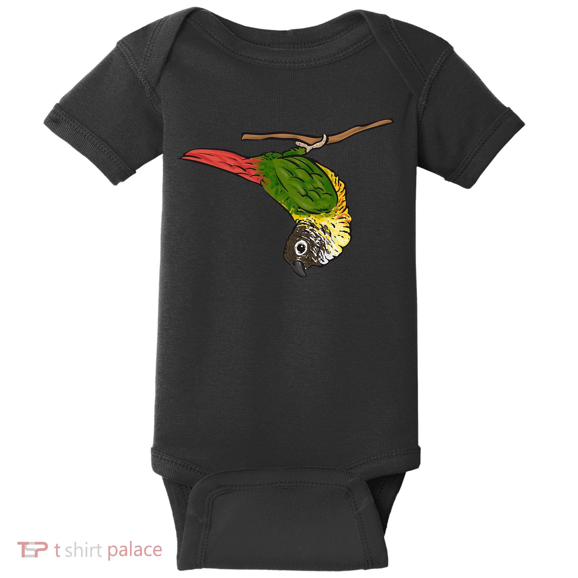 Green Cheek Conure Parrot Bird Conure Baby Bodysuit
