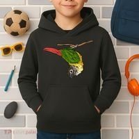 Green Cheek Conure Parrot Bird Conure Kids Hoodie thumb 2