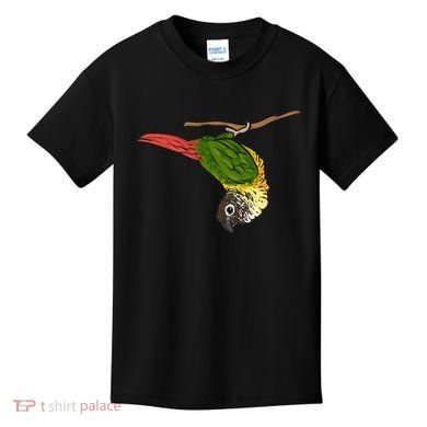 Green Cheek Conure Parrot Bird Conure Kids T-Shirt