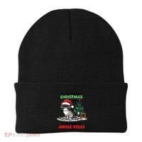 Grumpy Christmas Cat Christmas Jingle Bells Holiday Gift Beanie thumb 0