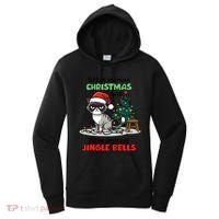 Grumpy Christmas Cat Christmas Jingle Bells Holiday Gift Women's Hoodie thumb 0