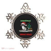 Grumpy Christmas Cat Christmas Jingle Bells Holiday Gift Ornament thumb 0