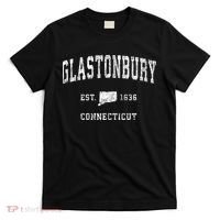 Glastonbury Connecticut Ct Vintage Athletic Sports T-Shirt thumb 0