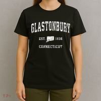 Glastonbury Connecticut Ct Vintage Athletic Sports T-Shirt thumb 4