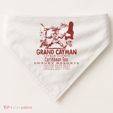 Grand Cayman Cayman Islands USA-Made Doggie Bandana