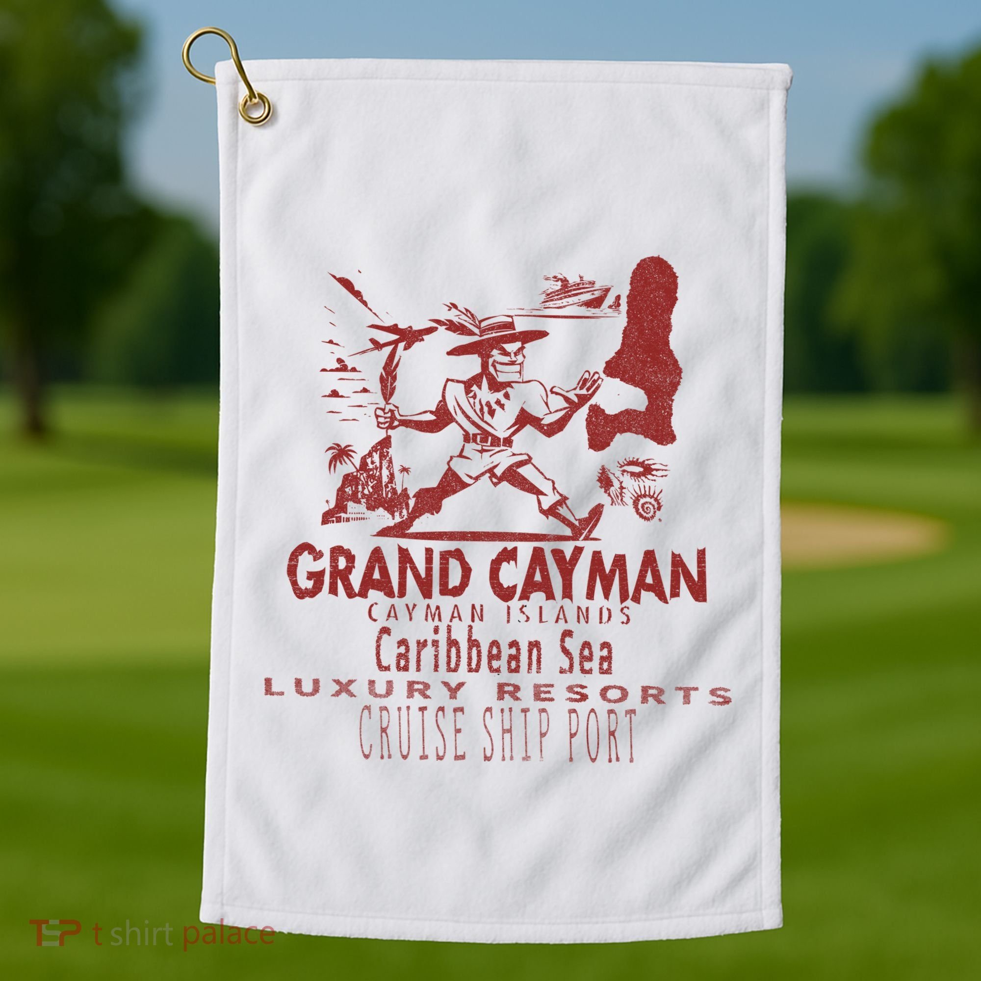 Grand Cayman Cayman Islands Golf Towel