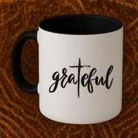 Grateful Cross Christianity Coffee Mug thumb 2