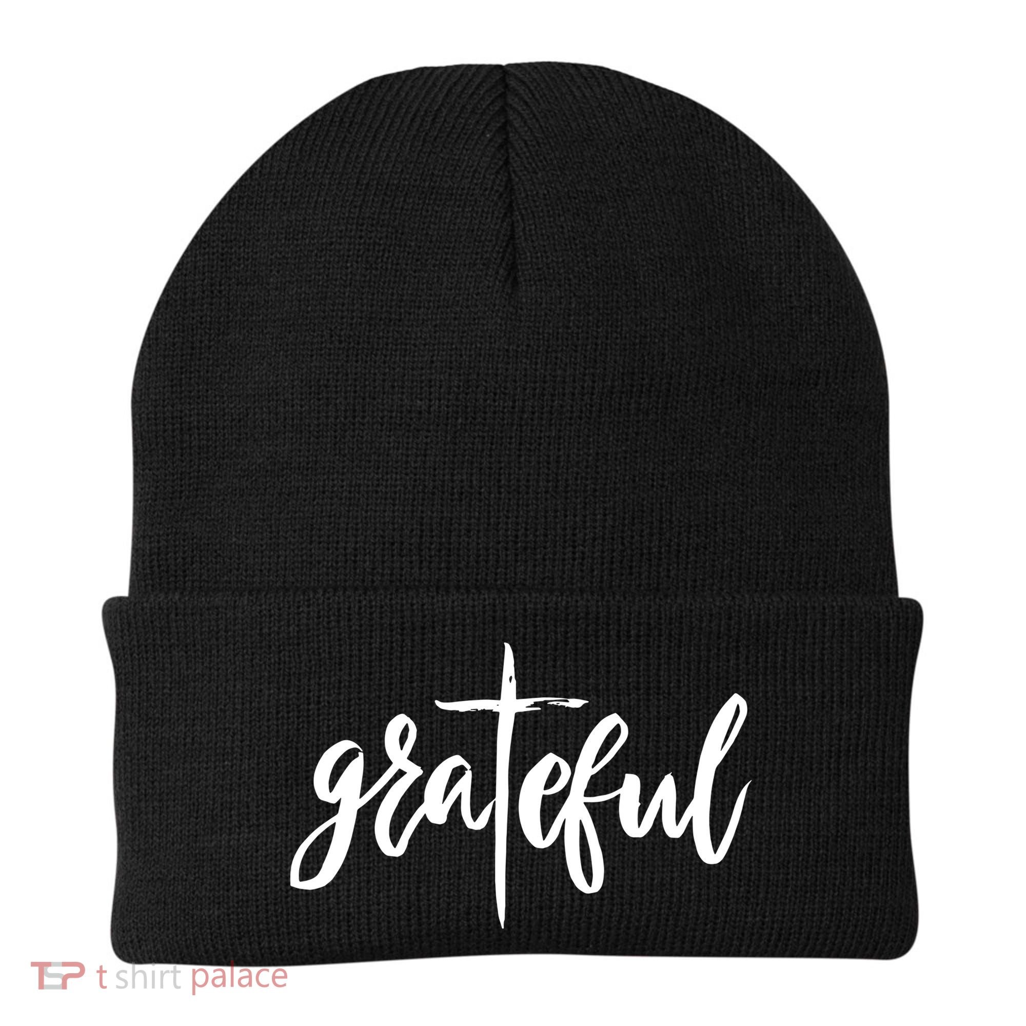 Grateful Cross Christianity Beanie