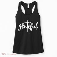 Grateful Cross Christianity Women's Tank Top thumb 0