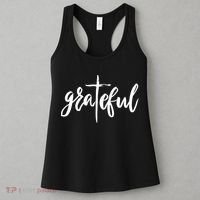 Grateful Cross Christianity Women's Tank Top thumb 3