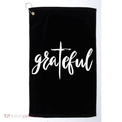 Grateful Cross Christianity Golf Towel