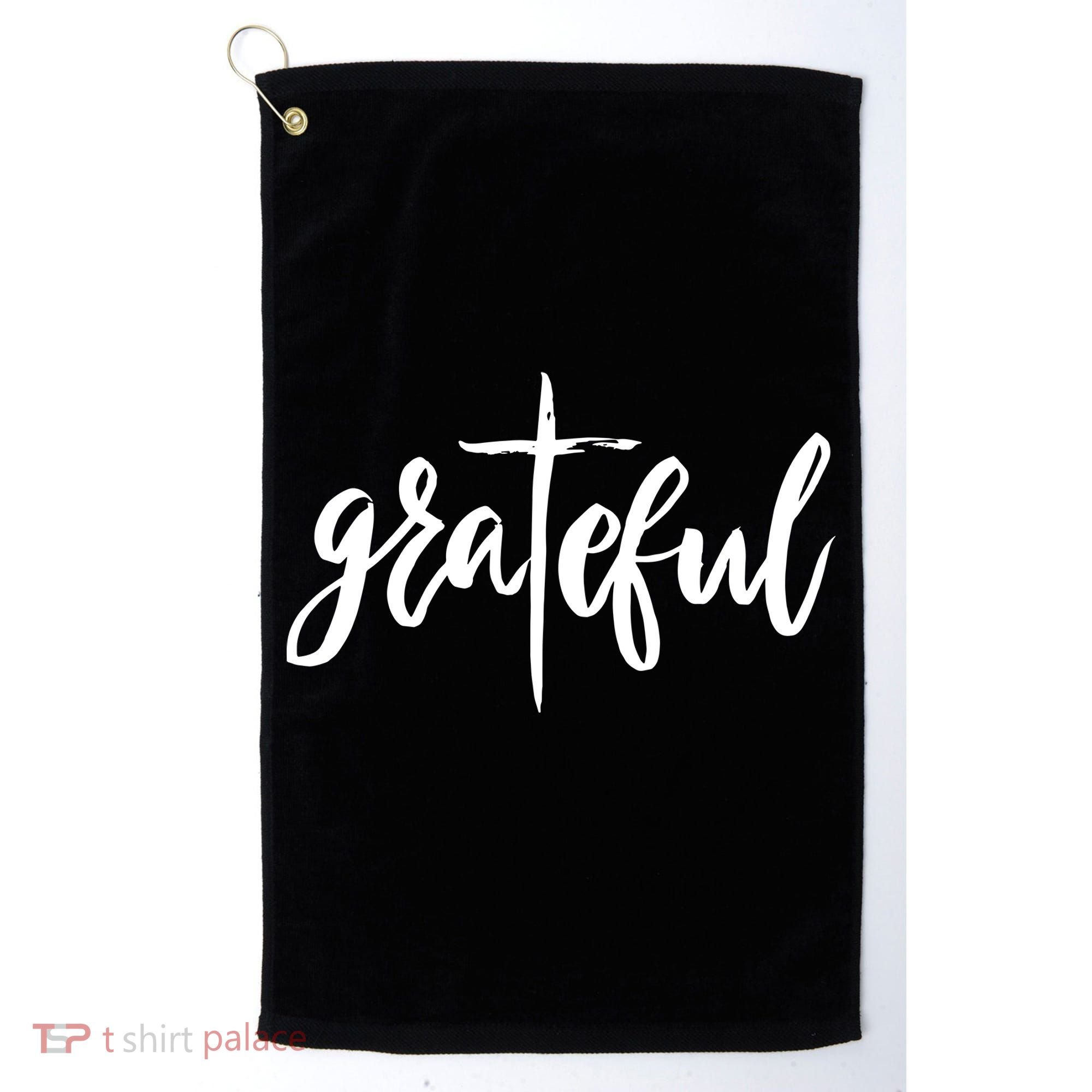 Grateful Cross Christianity Golf Towel
