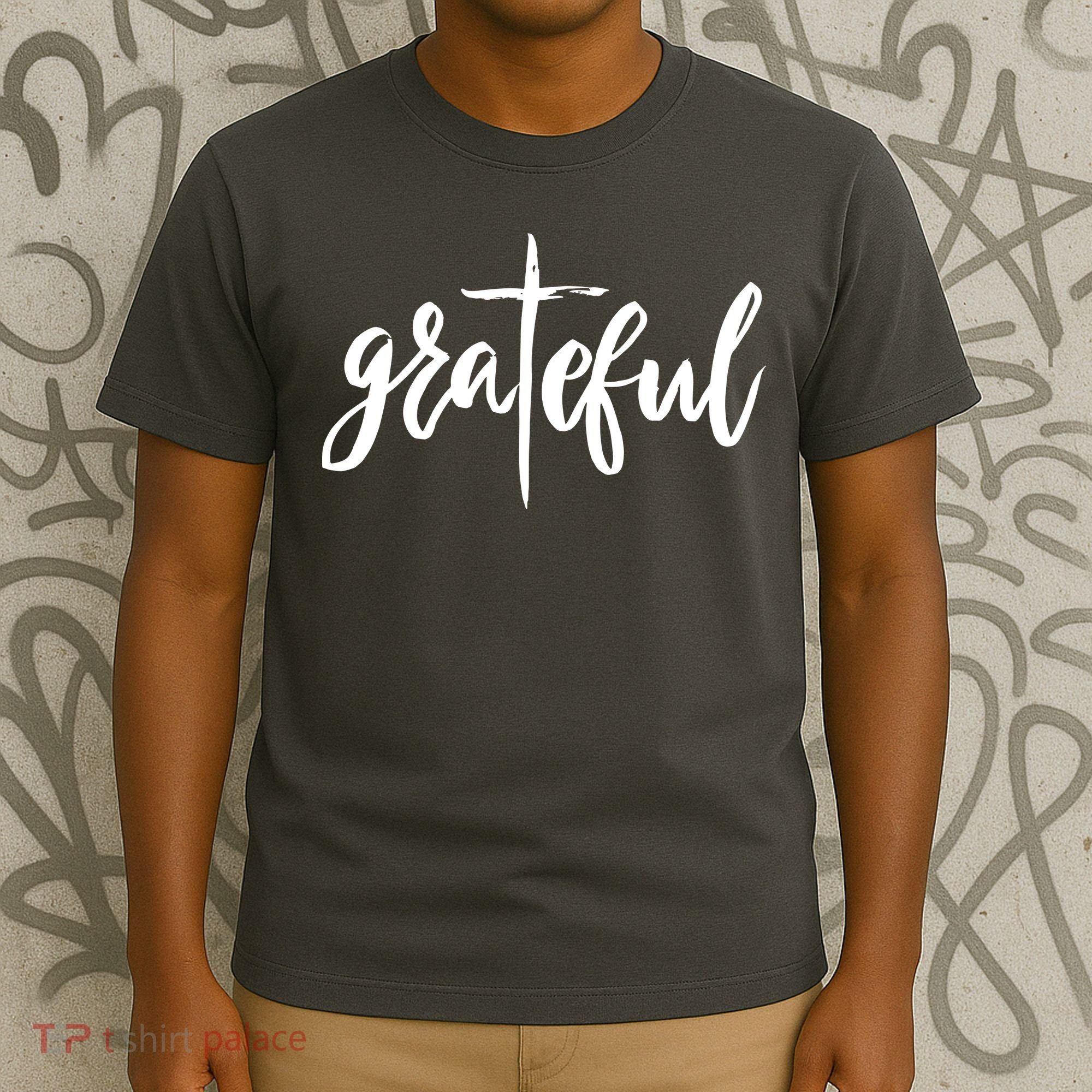 Grateful Cross Christianity T-Shirt