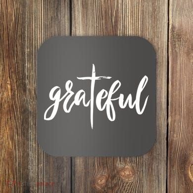 Grateful Cross Christianity Coaster