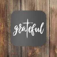 Grateful Cross Christianity Coaster thumb 0