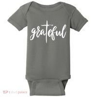 Grateful Cross Christianity Baby Bodysuit thumb 0