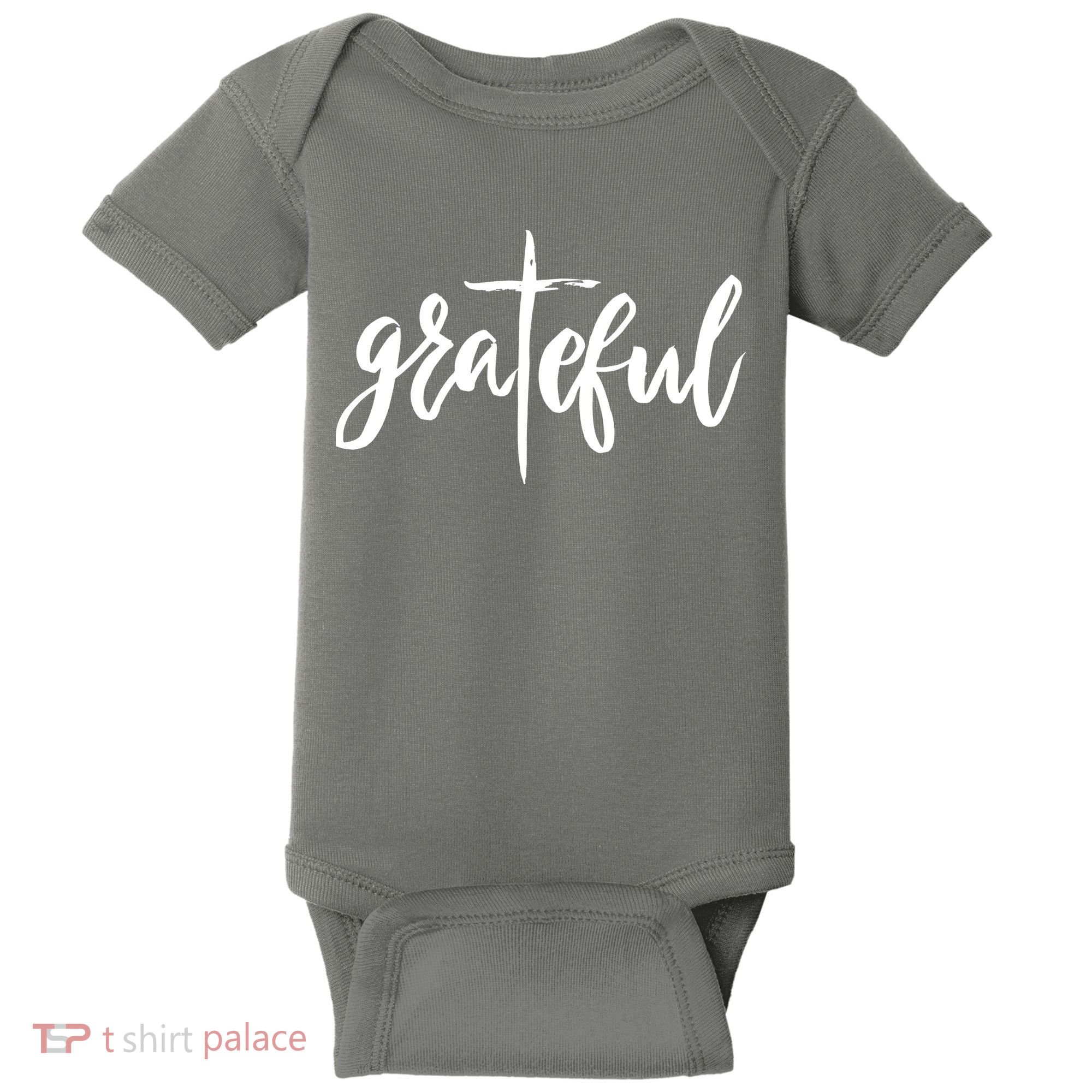 Grateful Cross Christianity Baby Bodysuit