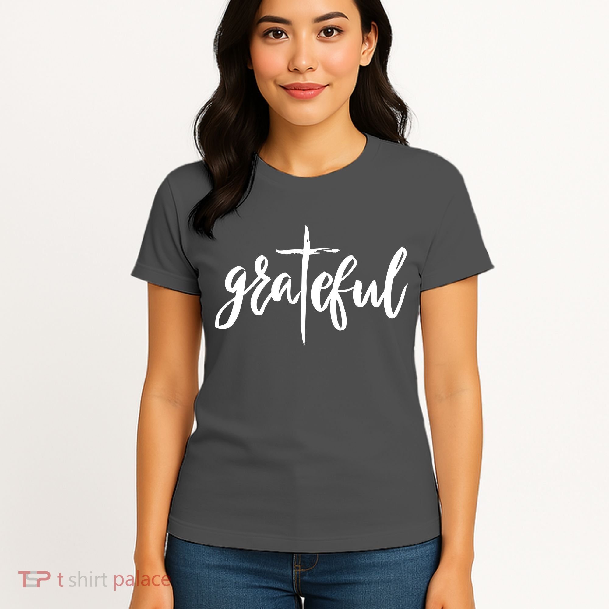 Grateful Cross Christianity Women's T-Shirt
