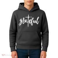 Grateful Cross Christianity Kids Hoodie thumb 4