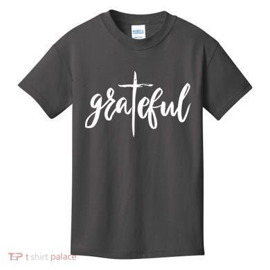 Grateful Cross Christianity Kids T-Shirt