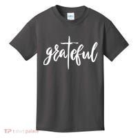 Grateful Cross Christianity Kids T-Shirt thumb 0