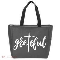 Grateful Cross Christianity Tote Bag thumb 0