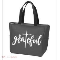 Grateful Cross Christianity Tote Bag thumb 3