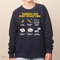 Green Cheek Conure Things I Do In My Spare Time Bird Conure Women's Sweatshirt thumb 0