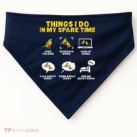 Green Cheek Conure Things I Do In My Spare Time Bird Conure USA-Made Doggie Bandana thumb 0
