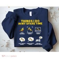 Green Cheek Conure Things I Do In My Spare Time Bird Conure Sweatshirt thumb 2