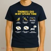 Green Cheek Conure Things I Do In My Spare Time Bird Conure T-Shirt thumb 3