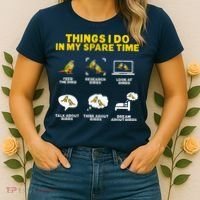 Green Cheek Conure Things I Do In My Spare Time Bird Conure Women's T-Shirt thumb 2