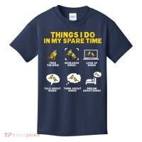 Green Cheek Conure Things I Do In My Spare Time Bird Conure Kids T-Shirt thumb 0