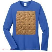 Graham Cracker Camping And Smores Group Halloween Costume Gift Women's Long Sleeve Shirt thumb 0