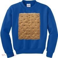Graham Cracker Camping And Smores Group Halloween Costume Gift Kids Sweatshirt thumb 0
