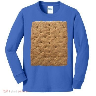 Graham Cracker Camping And Smores Group Halloween Costume Gift Kids Long Sleeve Shirt
