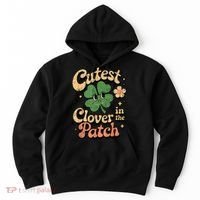 Girl Cutest Clover In The Patch Baby St Patricks Day Gift Hoodie thumb 0