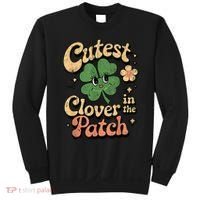 Girl Cutest Clover In The Patch Baby St Patricks Day Gift Sweatshirt thumb 0