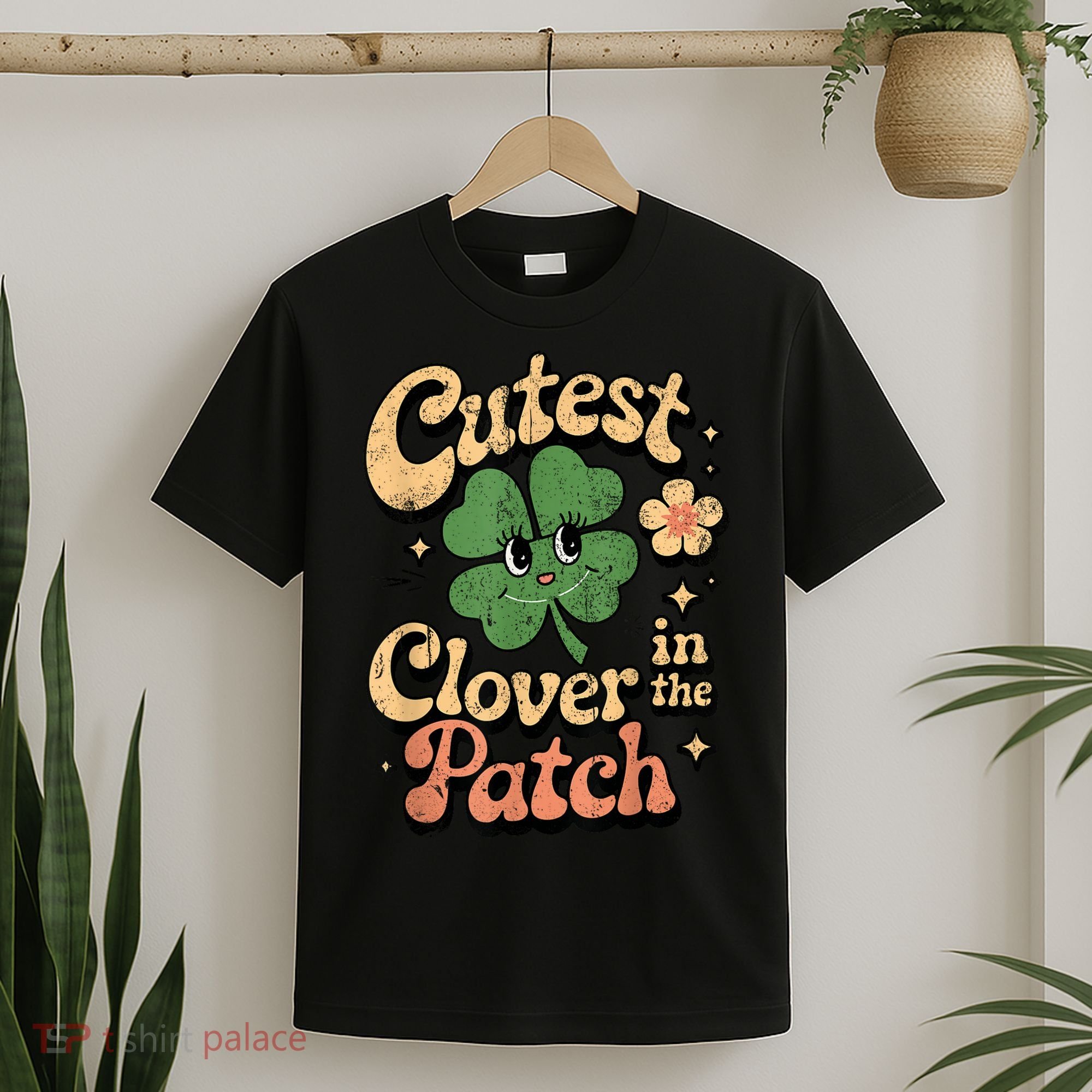 Girl Cutest Clover In The Patch Baby St Patricks Day Gift T-Shirt