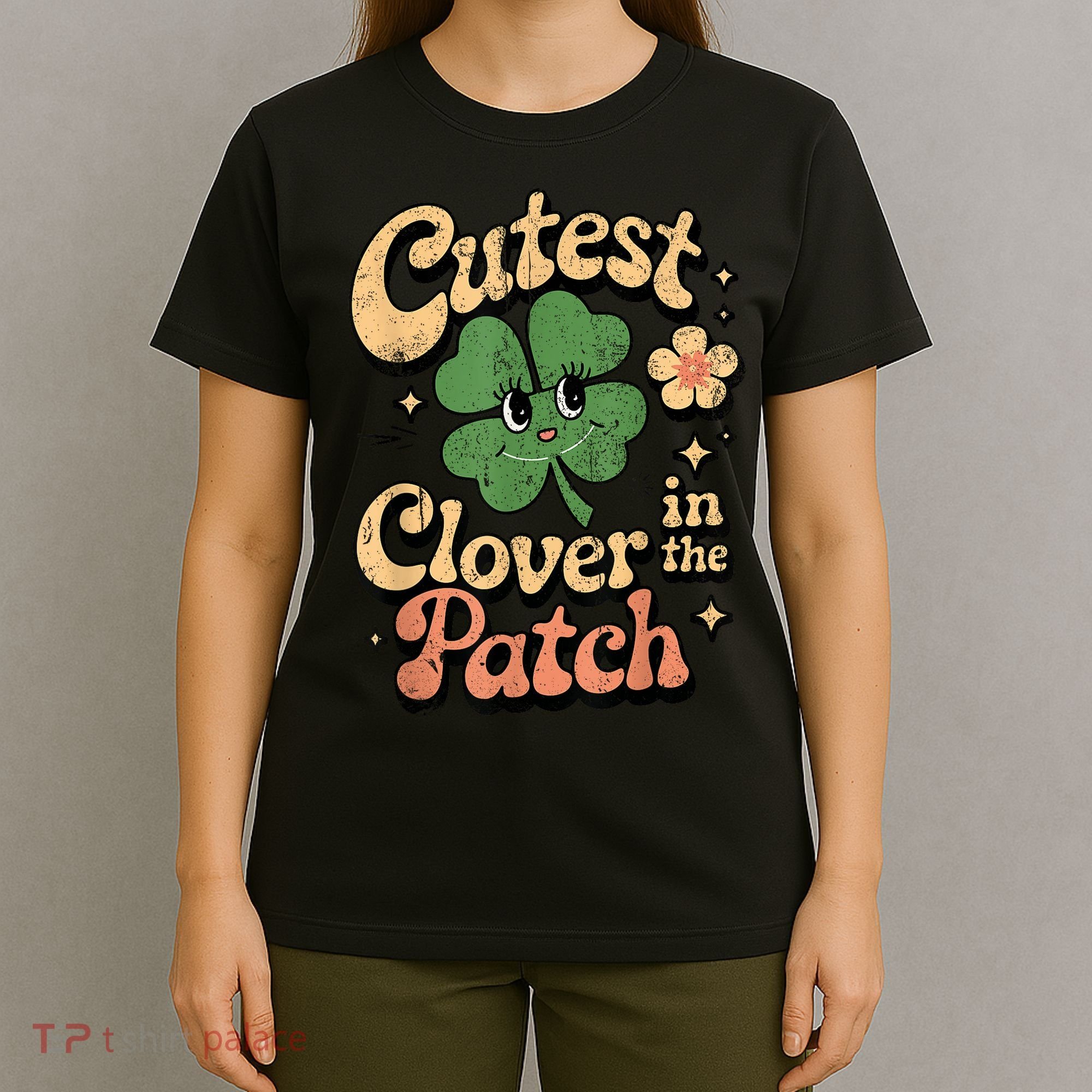 Girl Cutest Clover In The Patch Baby St Patricks Day Gift T-Shirt