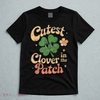 Girl Cutest Clover In The Patch Baby St Patricks Day Gift T-Shirt thumb 5