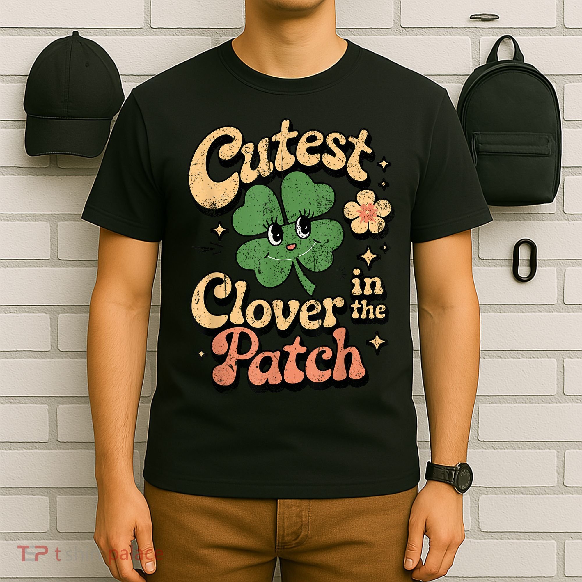 Girl Cutest Clover In The Patch Baby St Patricks Day Gift T-Shirt