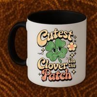 Girl Cutest Clover In The Patch Baby St Patricks Day Gift Coffee Mug thumb 2