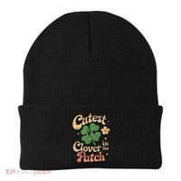 Girl Cutest Clover In The Patch Baby St Patricks Day Gift Beanie thumb 0