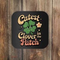 Girl Cutest Clover In The Patch Baby St Patricks Day Gift Coaster thumb 0